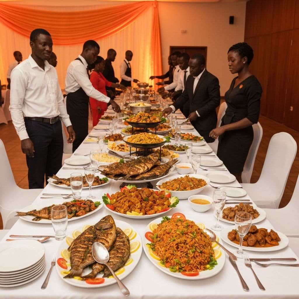 Buffet profissional do Cantinho da Tia Isabel